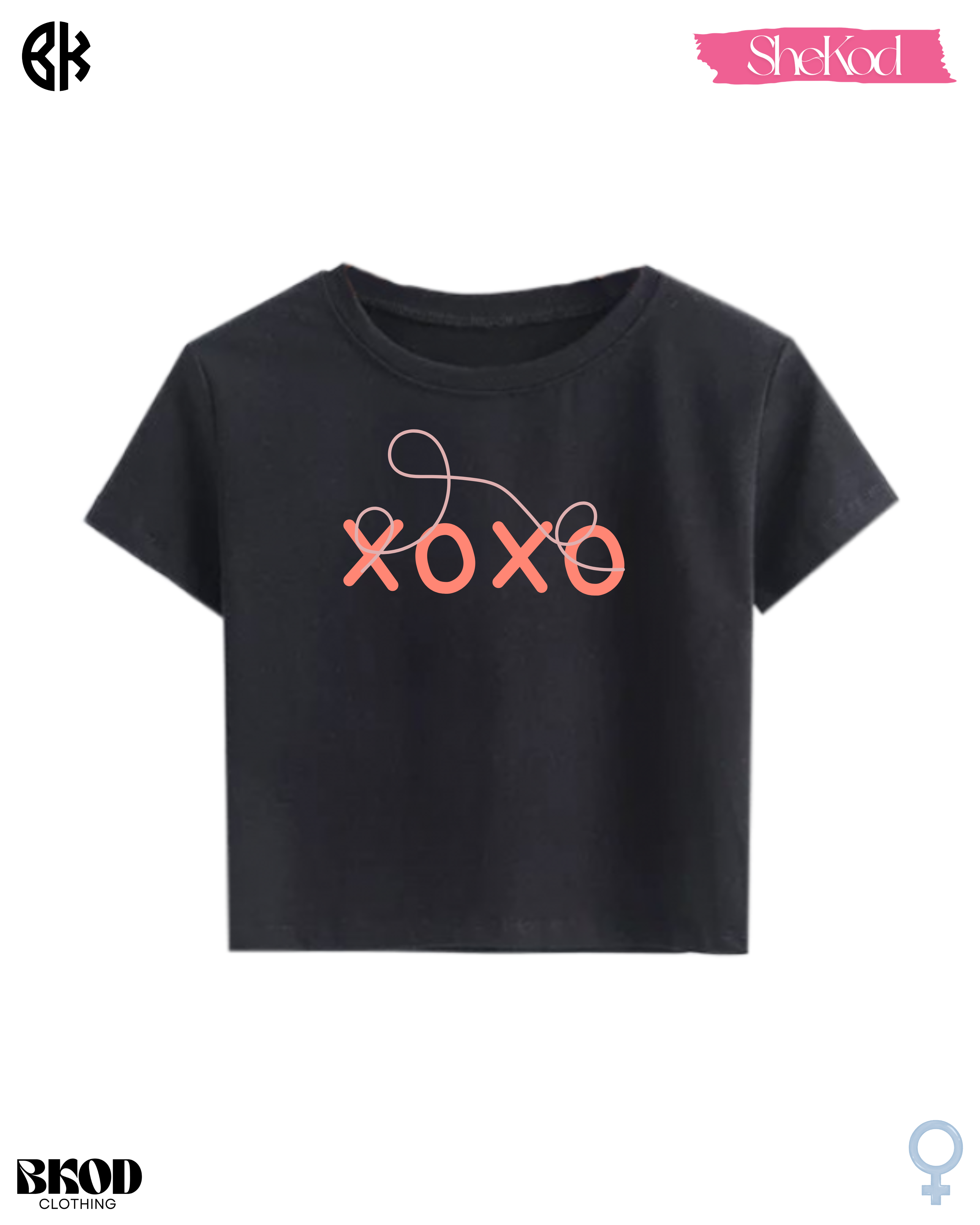 xoxo Crop Tee